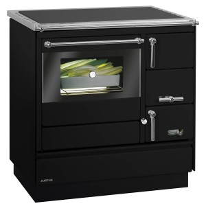 Justus Küchenofen Linz II Stahl Schwarz 7 kW