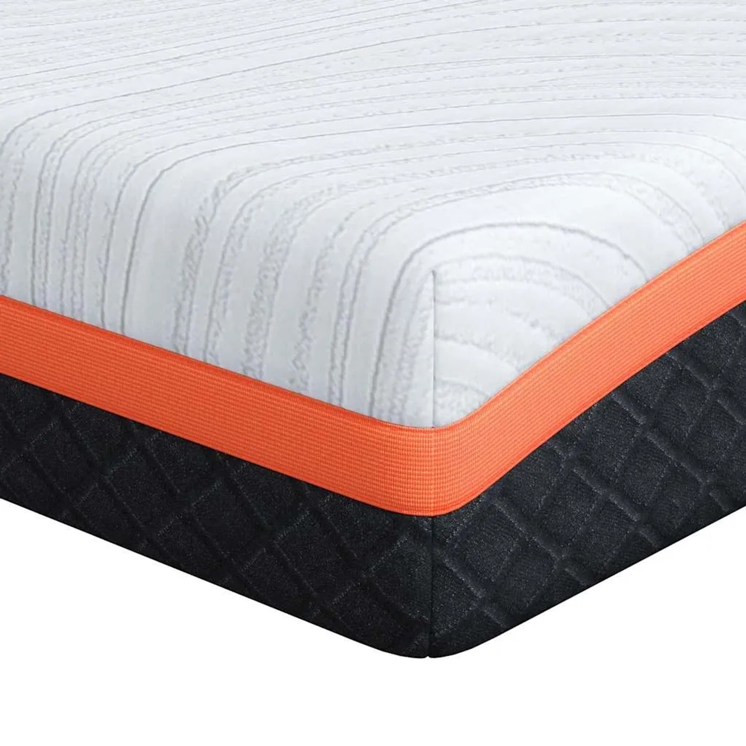 vidaXL Matratze Weiß und Grau 80 x 200 cm Gel-Speicherschaum 4106348