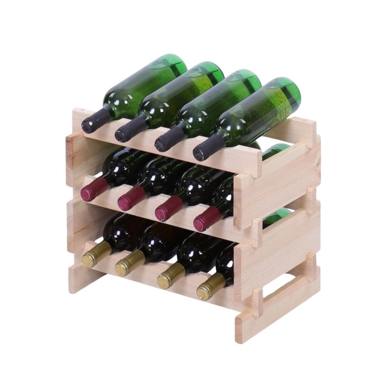 PROREGAL Weinregal VINOTECA FLEX PRO HxBxT 37x46x28cm 12 Flaschen Auf 3 Ebe günstig online kaufen