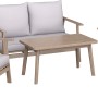 Loungegruppe Woodsboro 4-teilig FSC® Akazienholz Weiß-Geölt Beige