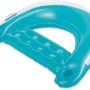 Türkis-weiße Summer Waves Wasserhängematte mit Getränkehalter.