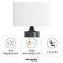 Oktaplex LED Außenstrahler Cali, anthrazit, schwenkbar, 3000K Warmweiß, 26W, IP65.
