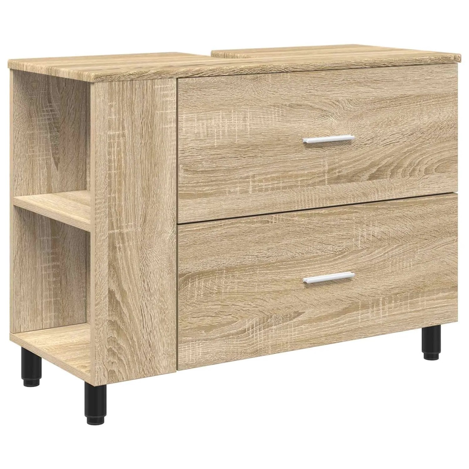 vidaXL Waschtisch Sonoma-Eiche 80 x 35 x 60 cm Holzwerkstoff 889387