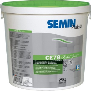 Semin CE 78 Plakist Perfect'Joint 25 kg, pastöse Spachtelmasse für Gipskartonplatten-Zubehör im Eimer.