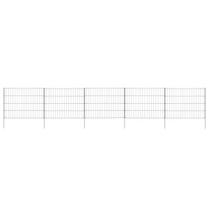 vidaXL Gartenzaun Set 115x79 cm Grün 146105