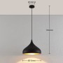 Moderne, schwarze Lindby Pendelleuchte Ritana aus Aluminium, 31 cm Durchmesser, für E27 Leuchtmittel.
