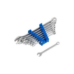 LUX Gabelringschlüssel Satz, 8-teilig (8-19 mm) im Halter.