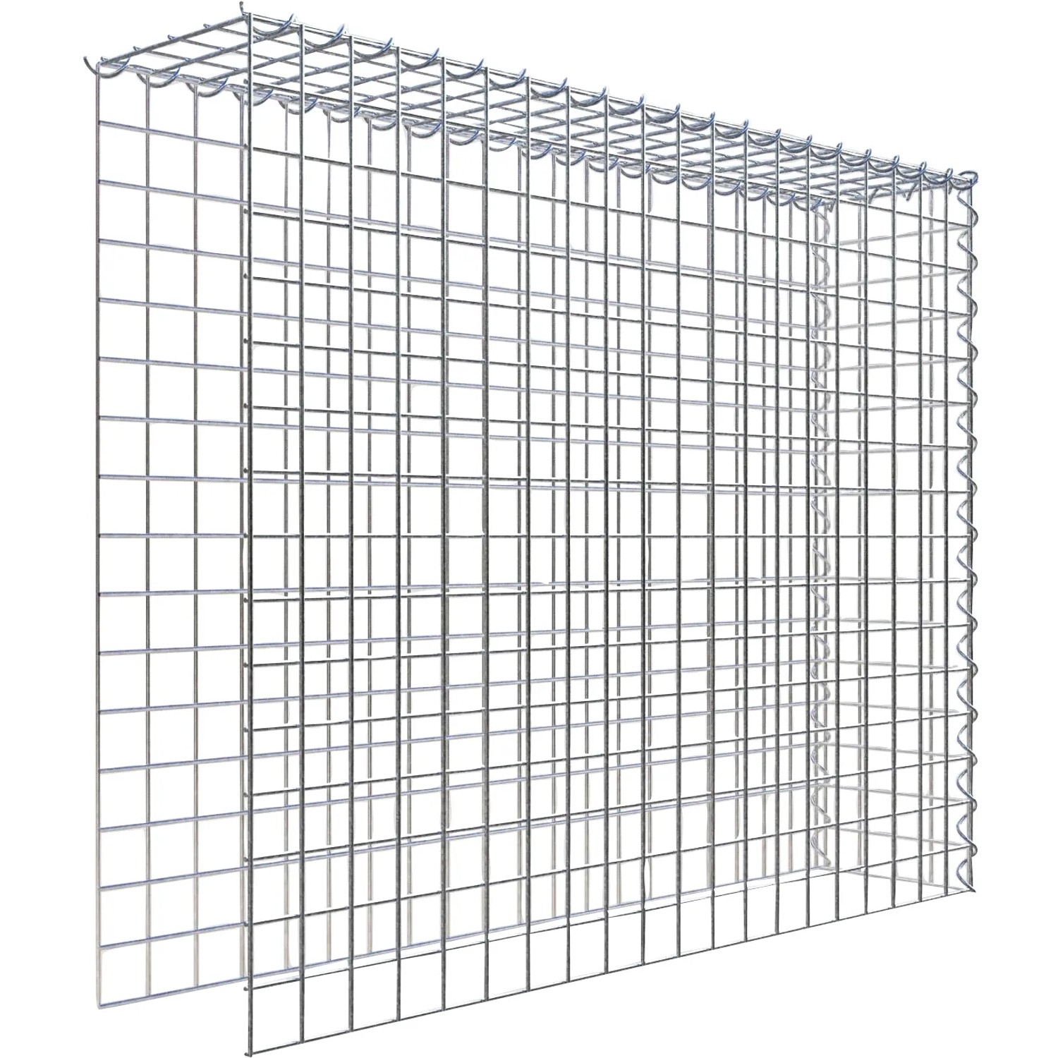 Gabiona Gabione-Anbaukorb Typ 4 80 x 100 x 20 cm Maschenw 5 x 5 cm