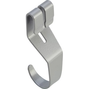 Metall-Multifunktionshaken, 3er Set, weiß-alu, für Regalsysteme.