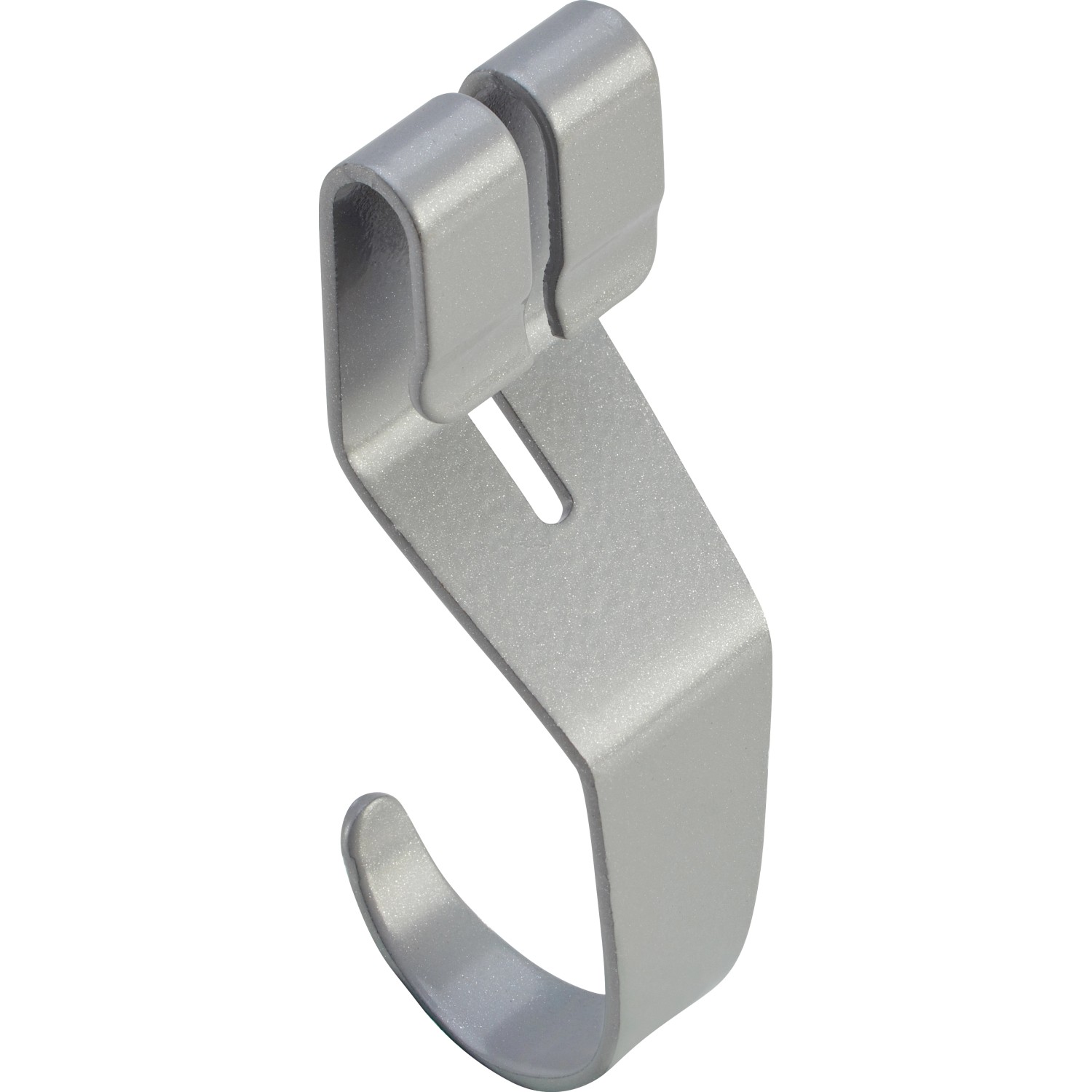 Metall-Multifunktionshaken 3 cm x 8 cm Weiß-Alu 3 Stück