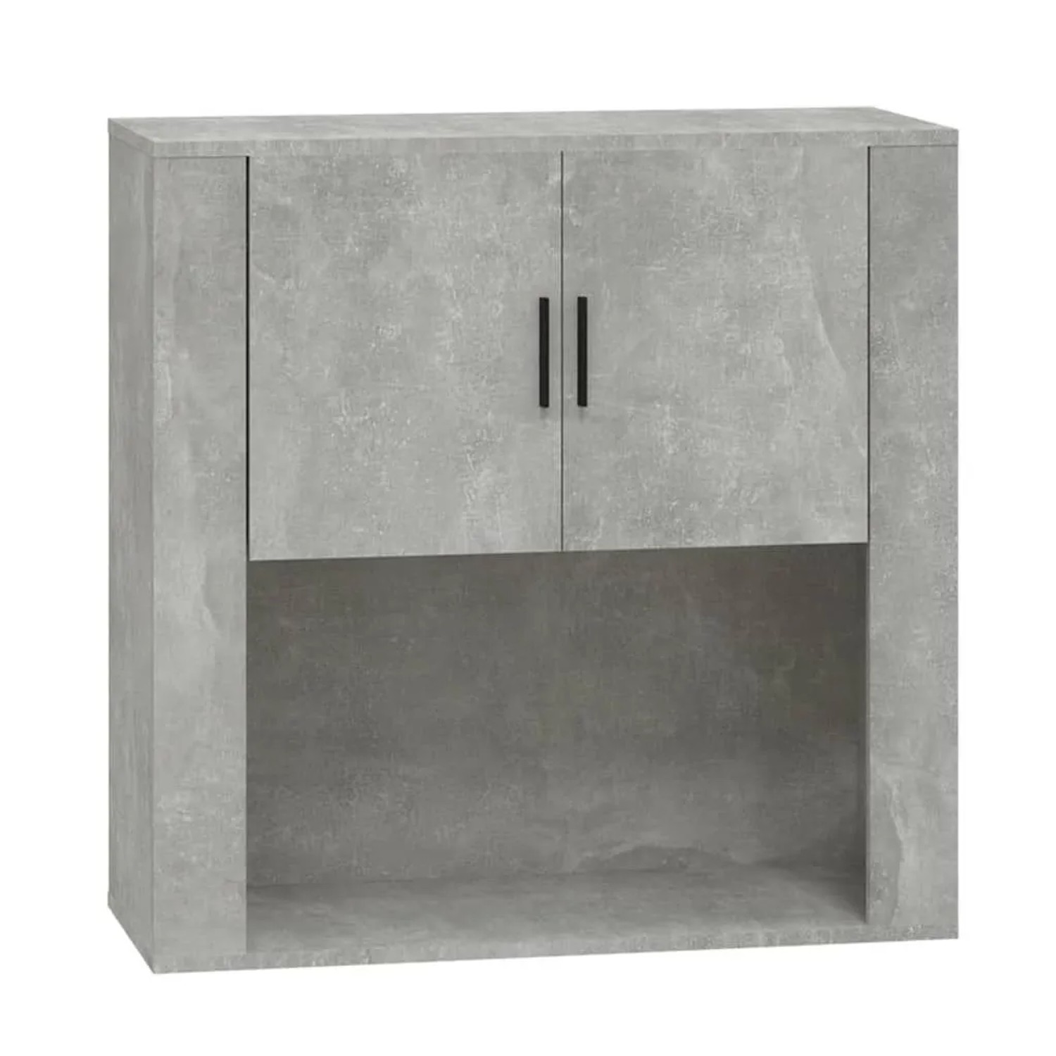 vidaXL Wandschrank Betongrau 80x33x80 cm Holzwerkstoff 816588