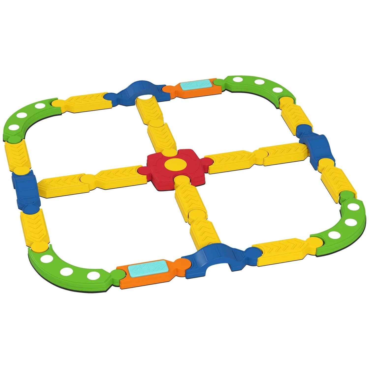 AIYAPLAY Kinder Balancierbalken Kunststoff 176L x 176B x 10,5H cm Mehrfarbig