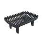 Relaxdays Kaminrost Gusseisen Schwarz mit Standfüßen 16 cm x 42 cm x 28 cm 6,5 kg
