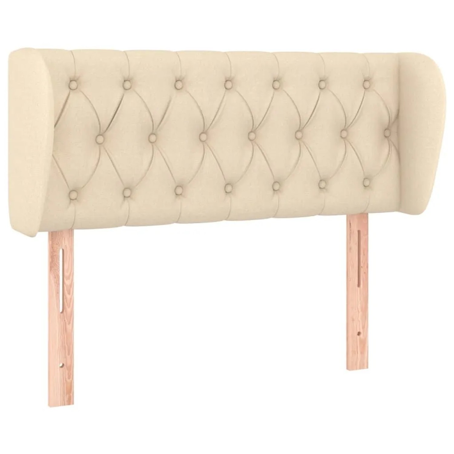 vidaXL Kopfteil mit Ohren Creme 103x23x78/88 cm Stoff 3117475