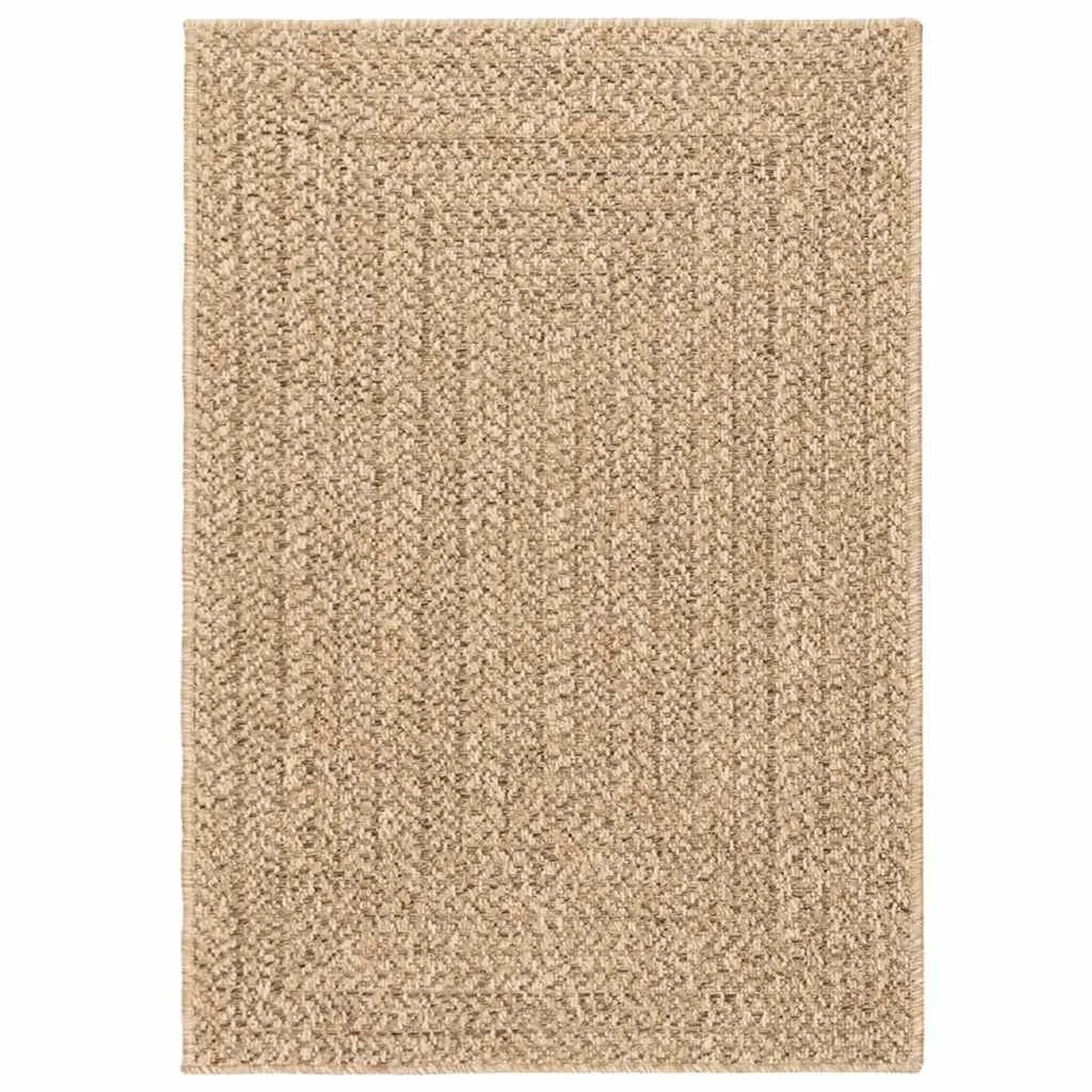 vidaXL Teppich ZIZUR Beige 120x170 cm Jute-Optik Indoor und Outdoor 4010394 günstig online kaufen