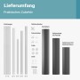 Lieferumfang des grauen Toboli Gartenpavillons 3x3m: Zeltstangen, Dachplane, Seitenwände mit Fenstern, Verbinder, Seile, Heringe.