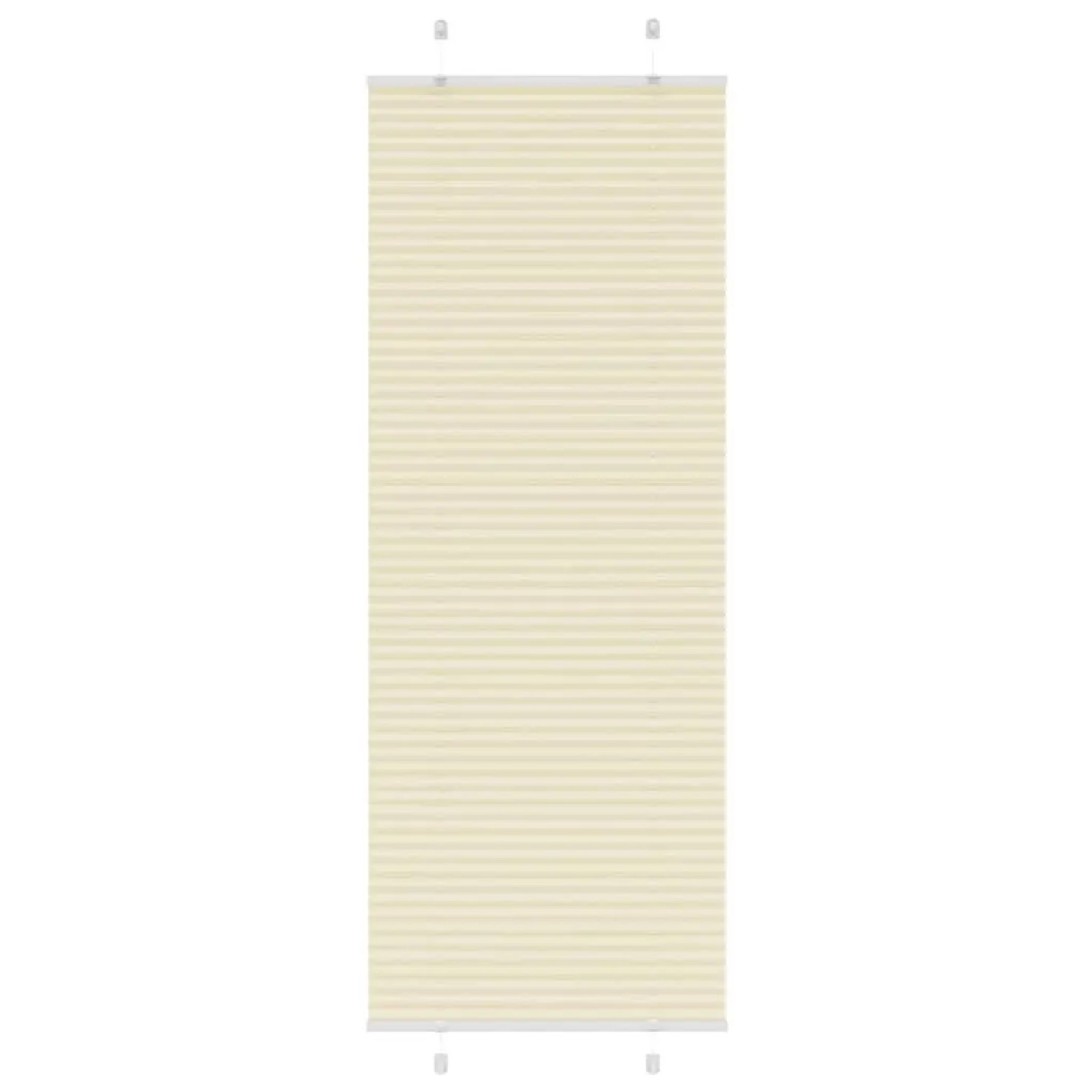 vidaXL Plissee Creme 70x200 cm Stoffbreite 69,4 cm Polyester 4015307 günstig online kaufen
