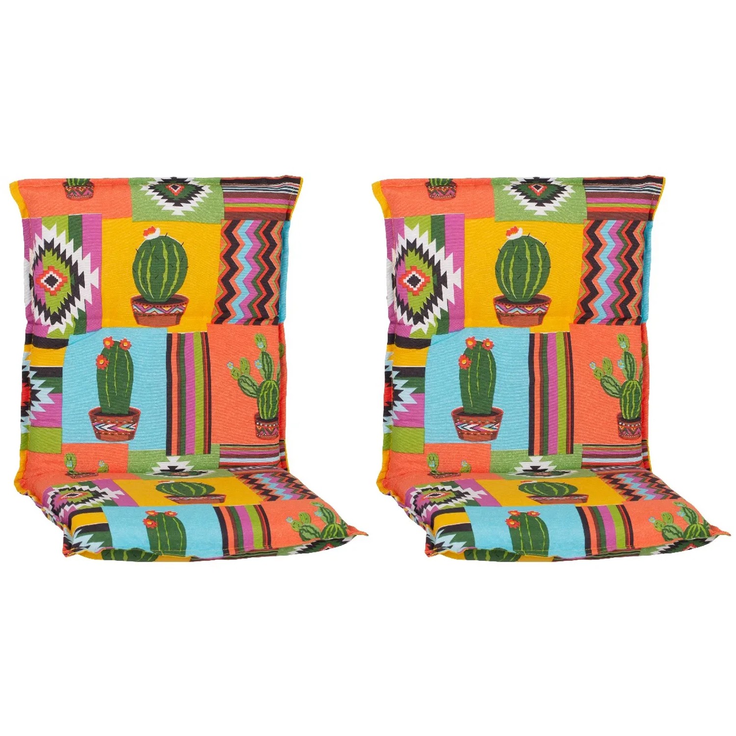 Beo Sitzauflage Niedriglehner Tijuana 2er Set Bunt