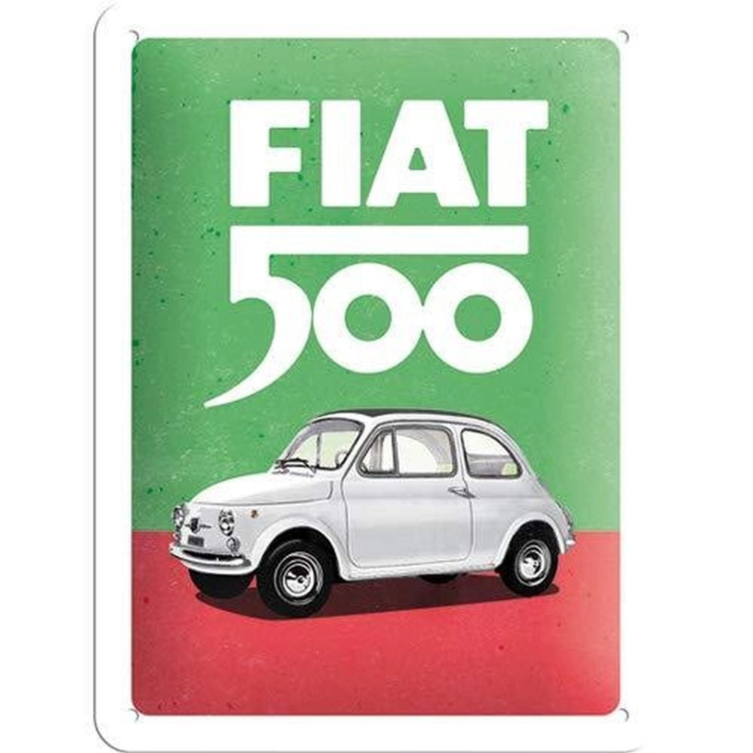 Nostalgic-Art Blechschild 15x20 cm - FIAT - Fiat 500 Italian Colors günstig online kaufen