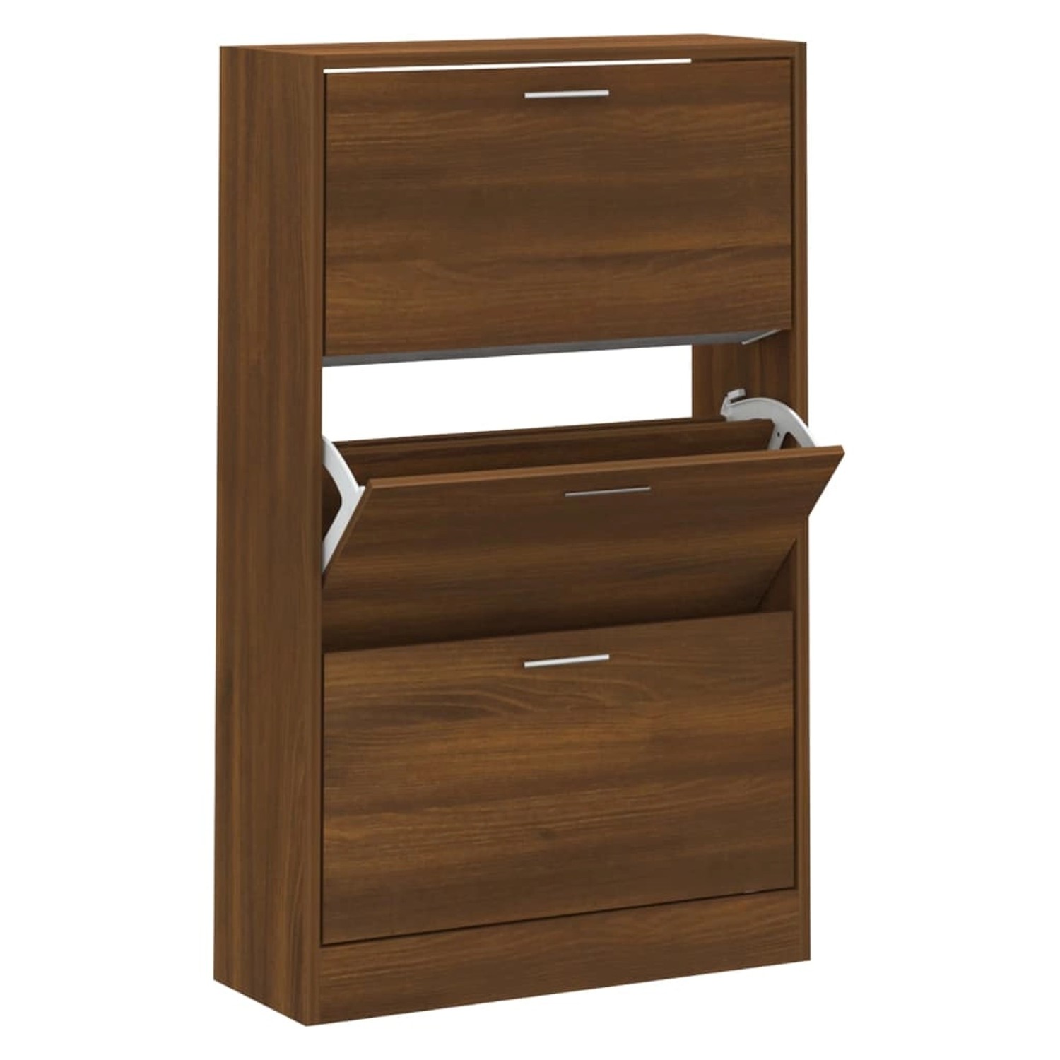 vidaXL Schuhschrank Braun Eichen-Optik 63x24x103 cm Holzwerkstoff 342557 günstig online kaufen