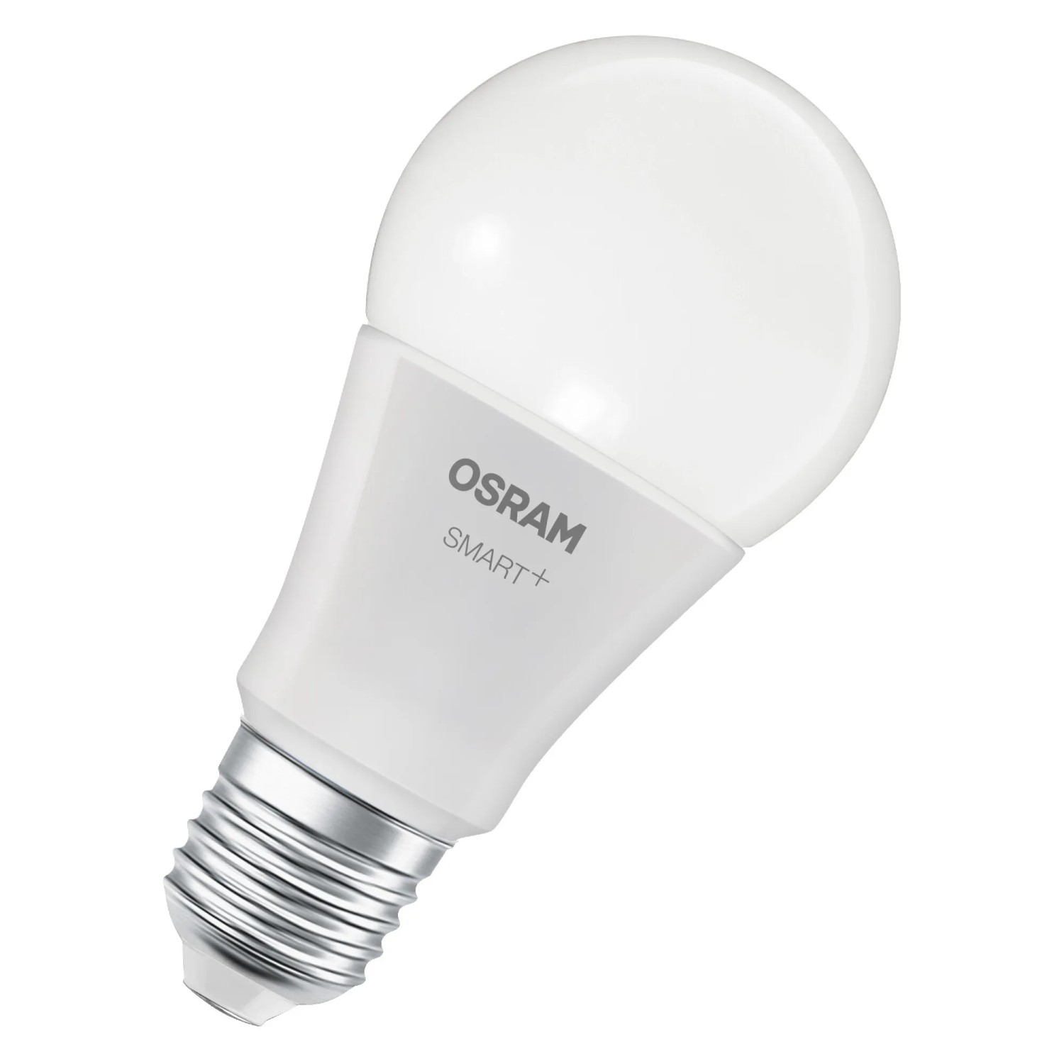 Osram Matter E27 LED-Lampe, A60 Glühlampenform, 9W, dimmbar, für Smart Home.