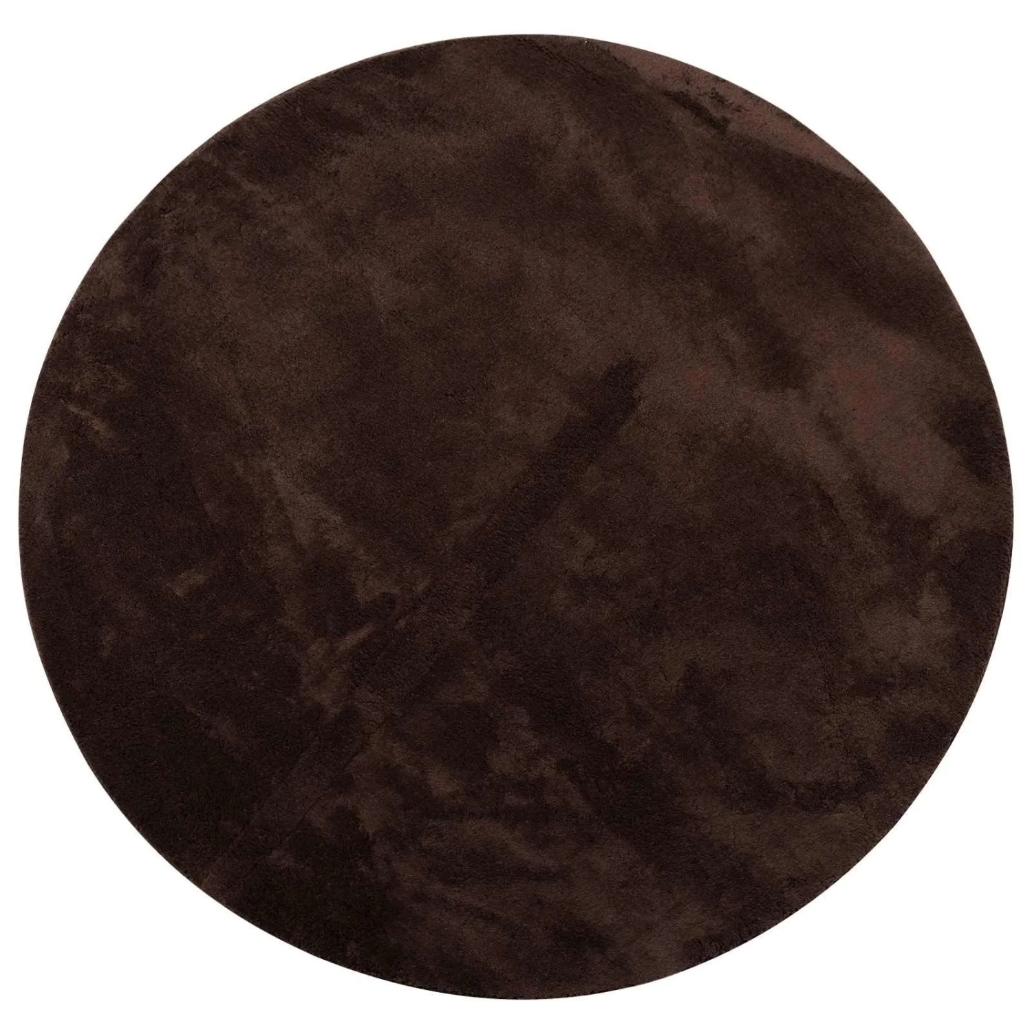 vidaXL Bereichsteppiche Rund HUARTE Braun Ø 200 CM Polyester 42022480