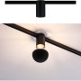 Paulmann URail Spot Ceiling Socket, schwarz, für Schienensysteme, mit E27 Fassung.