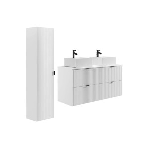 Vente-unique Badmöbel-Set Zevini Weiß 120 cm