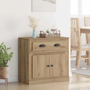 vidaXL Highboard Artisan-Eiche 70 x 35,5 x 67,5 cm Holzwerkstoff 881418