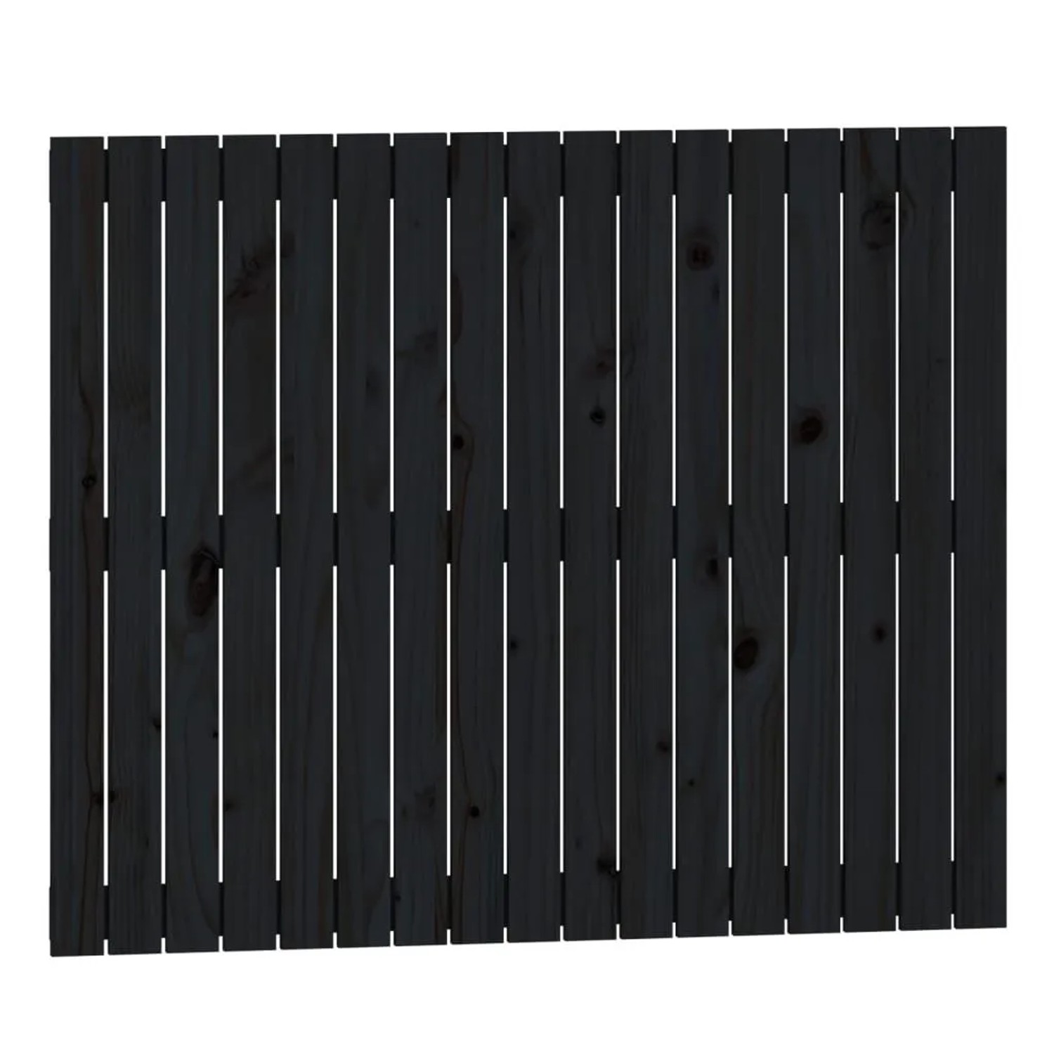 vidaXL Wand-Kopfteil Schwarz 108x3x90 cm Massivholz Kiefer 824877