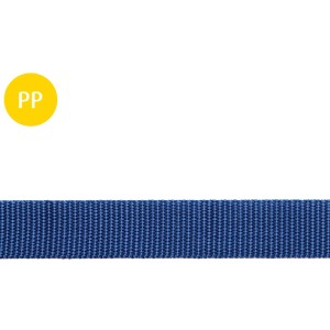 Blaues Conacord Gurtband aus Polypropylen, 25 mm breit.
