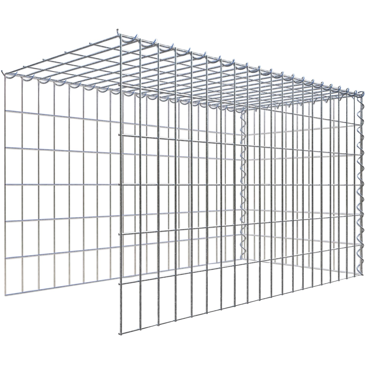 Gabiona Gabione-Anbaukorb Typ 4 60 x 100 x 50 cm Maschenw 5 x 10 cm