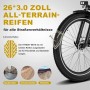 HITWAY BK16 E-Bike Vorderrad mit breitem 26x3.0 Zoll All-Terrain-Reifen für Stadt, Schotter, Bergweg.