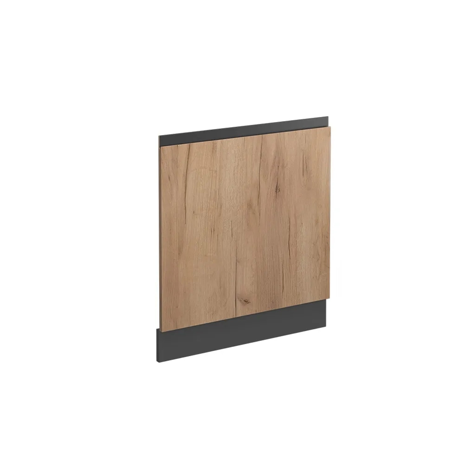 Vicco Frontblende R-Line Goldkraft Eiche/Anthrazit 60 cm J-Shape ohne Arbeitsplatte