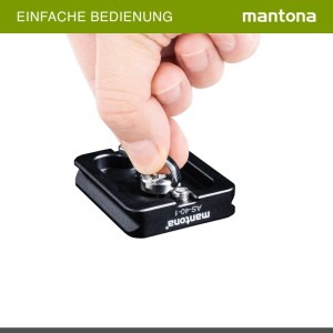 Mantona Schnellwechselplatte Arca-Swiss 40X38Mm Alu Kameraplatte Fotostudio