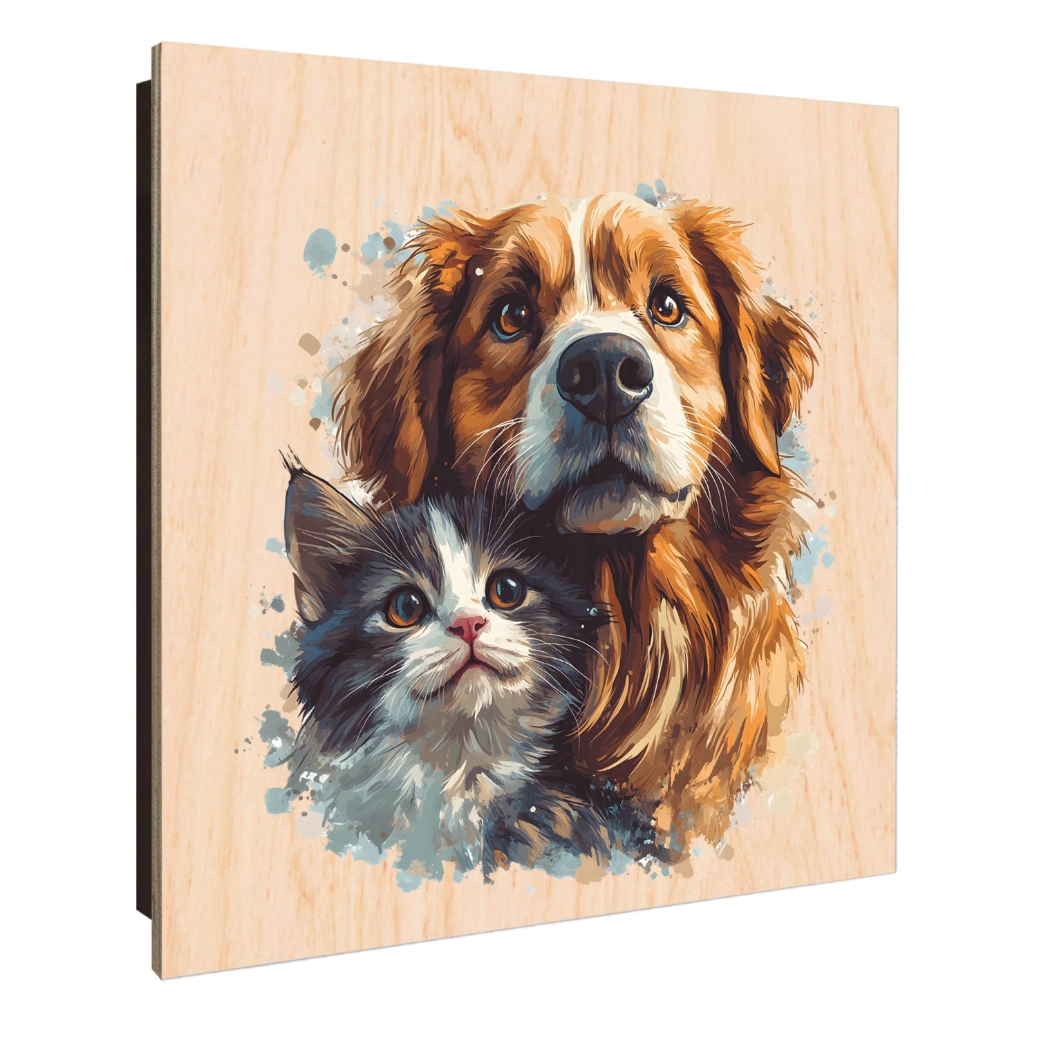 Banjado Schlüsselkasten Holz 30x30cm Schwarz Scharnier Rechts 50 Haken Desi günstig online kaufen