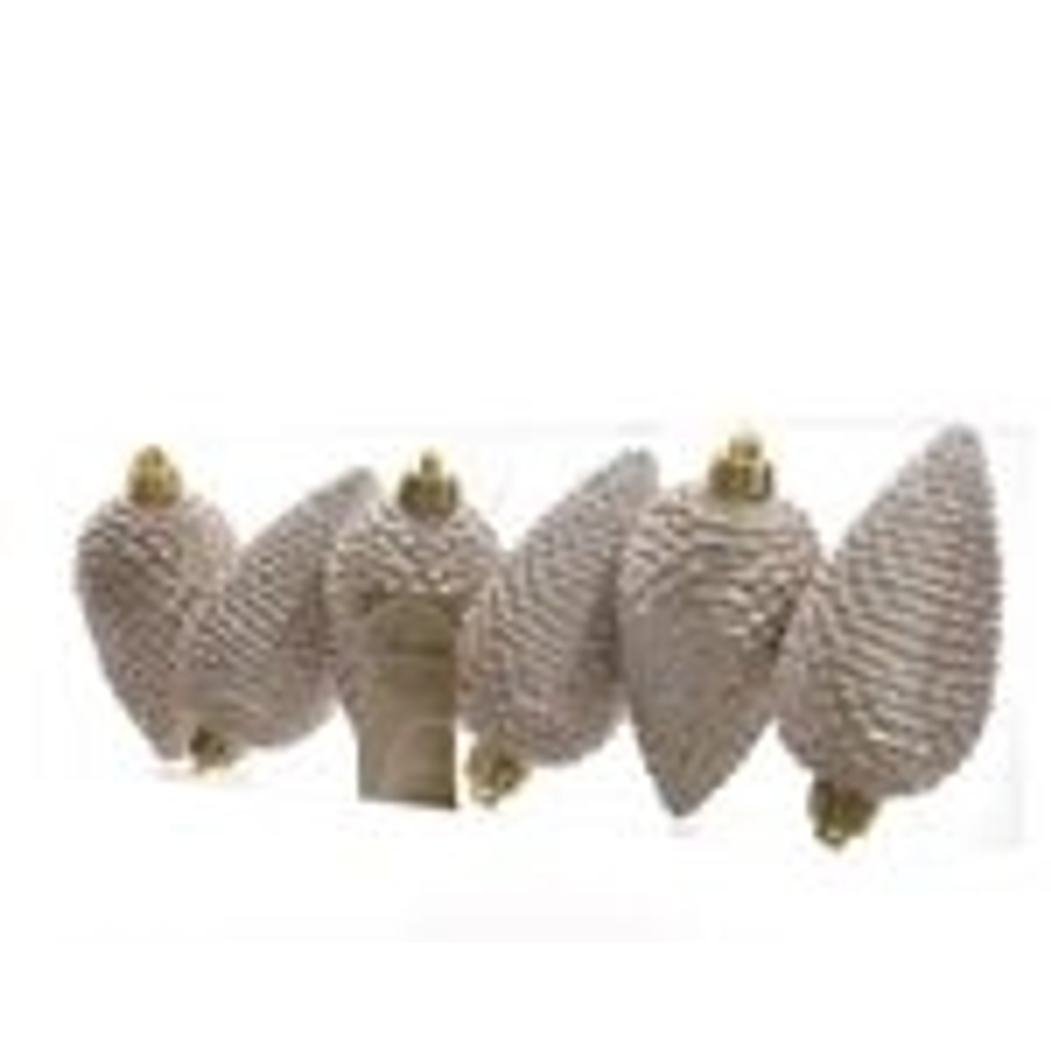 Kaemingk Christbaumschmuck Tannenzapfen Bruchfest 4,5 cm  H8 cm 6 Stueck Pe günstig online kaufen