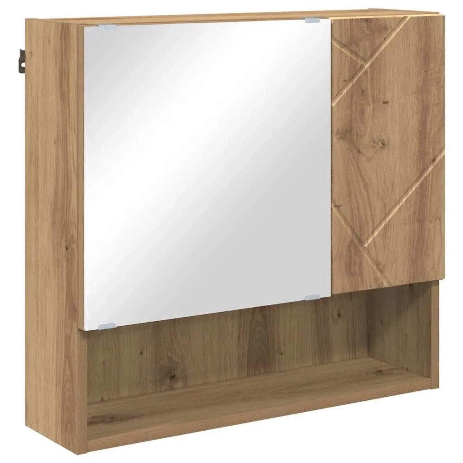 vidaXL Spiegelschrank Artisan-Eiche 59 x 17 x 55 cm Holzwerkstoff 883373 günstig online kaufen