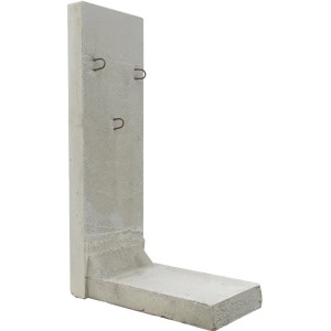 Grauer EHL Stützwinkel L-Stein, 50x155 cm, zur Abstützung von Hängen und für Mauersysteme.