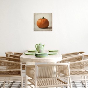 Tadessi Leinwandbild - M1-No.51847 - Kürbis - 40 x 40 cm - Quadratisch