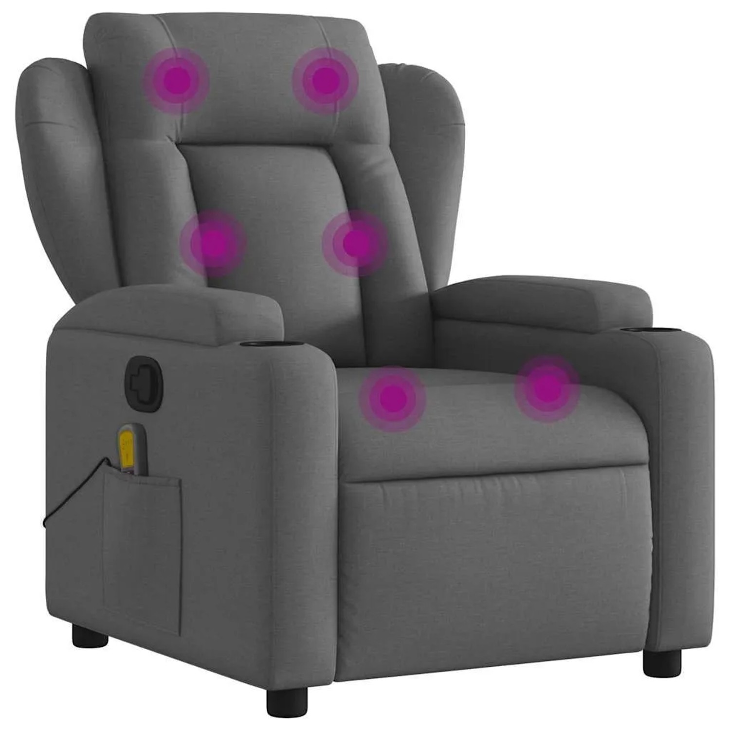 vidaXL Massage-Relaxsessel Stoff Dunkelgrau 3205569 günstig online kaufen