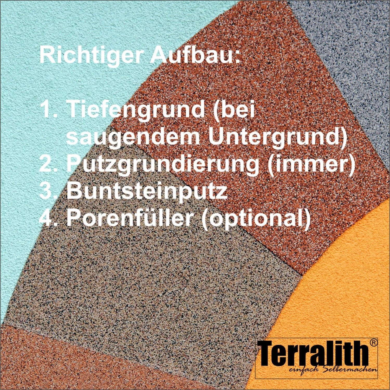 Terralith Buntsteinputz Mosaikputz 2mm 14 kg BSP20 Weiss Beige_6