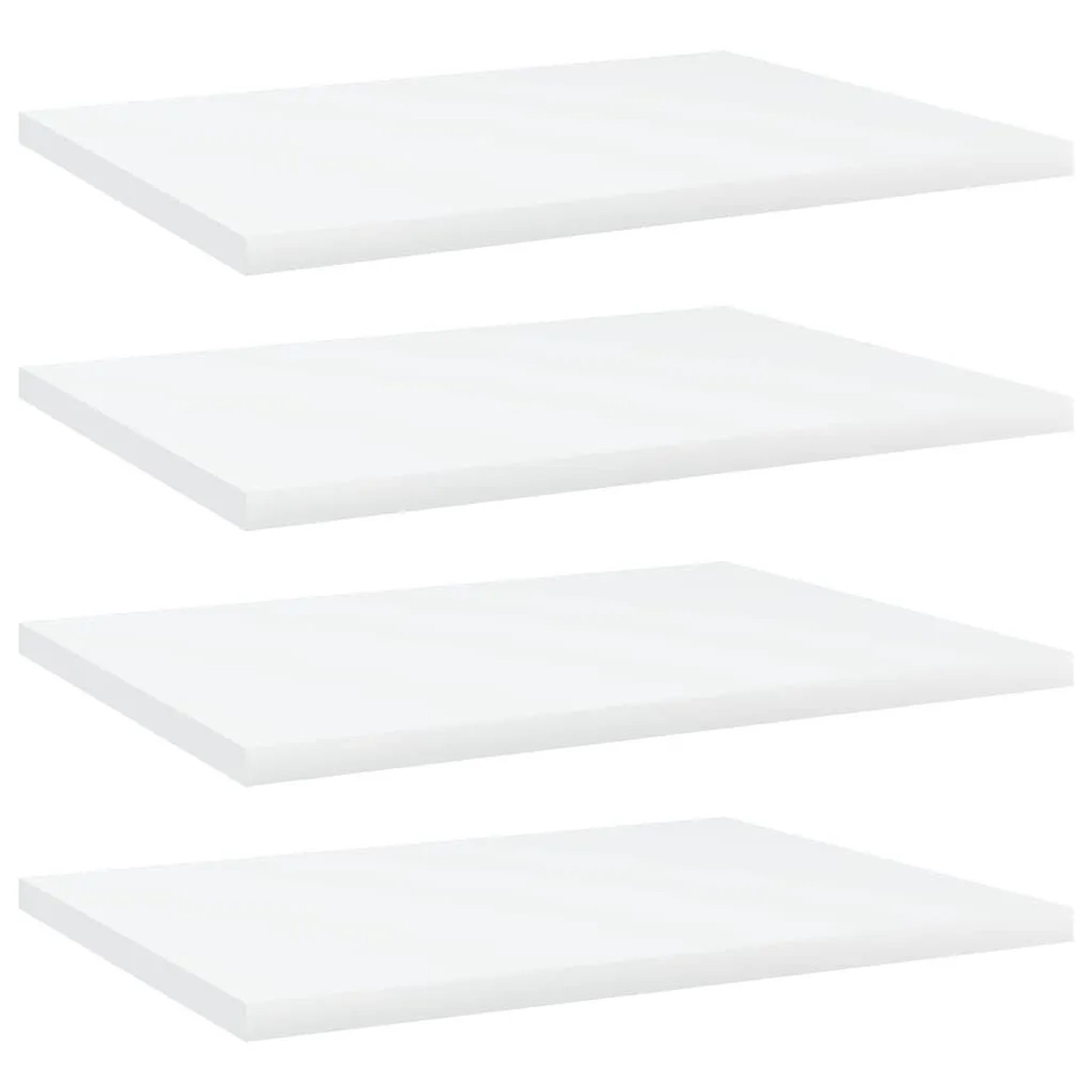 vidaXL Bücherregal-Bretter 4 Stk Weiß 40x30x1,5 cm Holzwerkstoff 805154