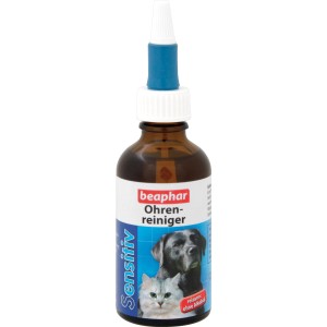 Beaphar Sensitiv Ohrenreiniger für Hunde und Katzen, 50 ml Flasche.