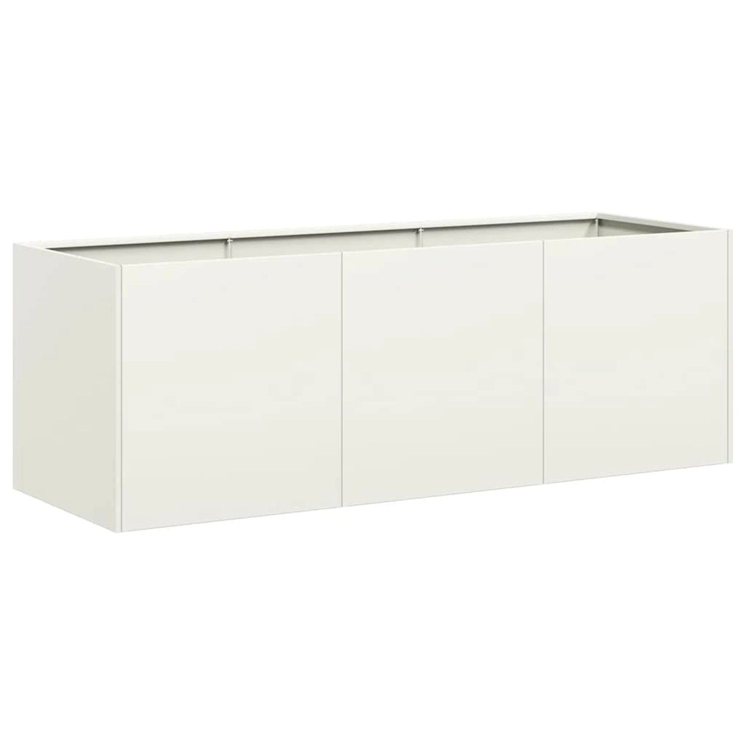 vidaXL Pflanzkübel Weiß 120x40x40 cm Kaltgewalzter Stahl 860676 günstig online kaufen