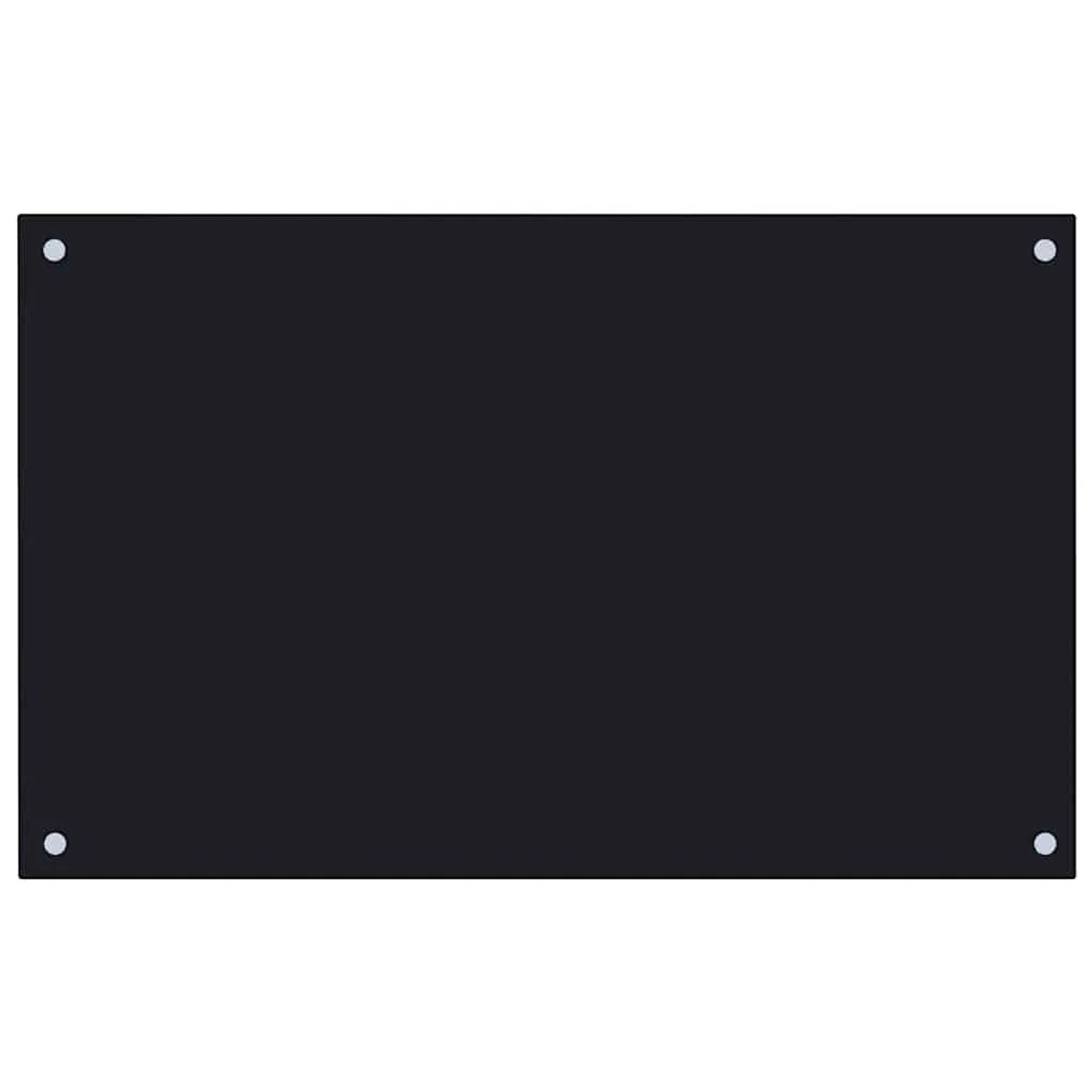 vidaXL Küchenrückwand Schwarz 80x50 cm Hartglas 249485
