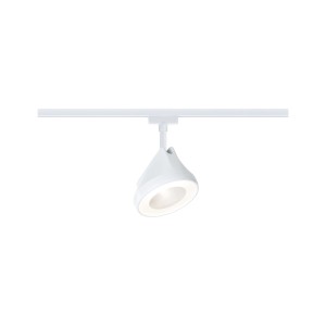 Paulmann LED-Schienenspot Arena, signalweiß, warmweißes Licht, für URail-Schienensysteme.