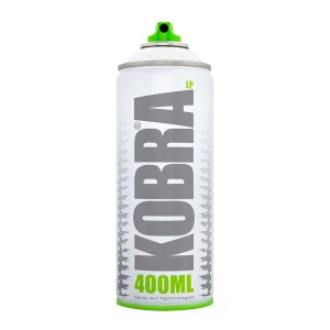 Kobra LP Buntlack Spray, 400ml, Weiss Matt. Acryl Sprühfarbe für DIY, Heimwerken & Garten.