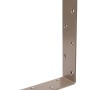 Duravis Balkenwinkel, ungleichschenklig, perlbeige, duplexbeschichtet, 160x240x50 mm.