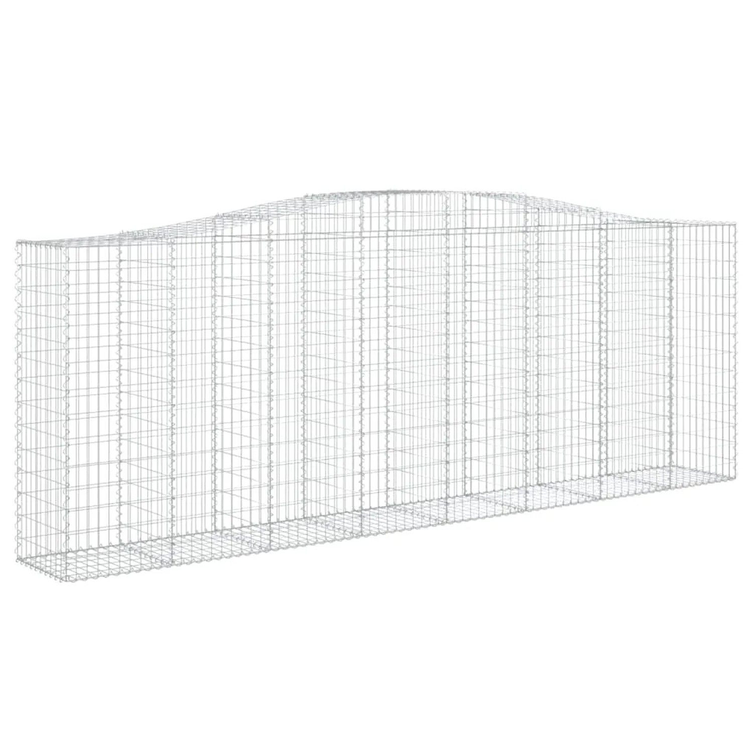 vidaXL Gabionen mit Hochbogen 8 Stk 400x50x140/160cm Eisen 1554881